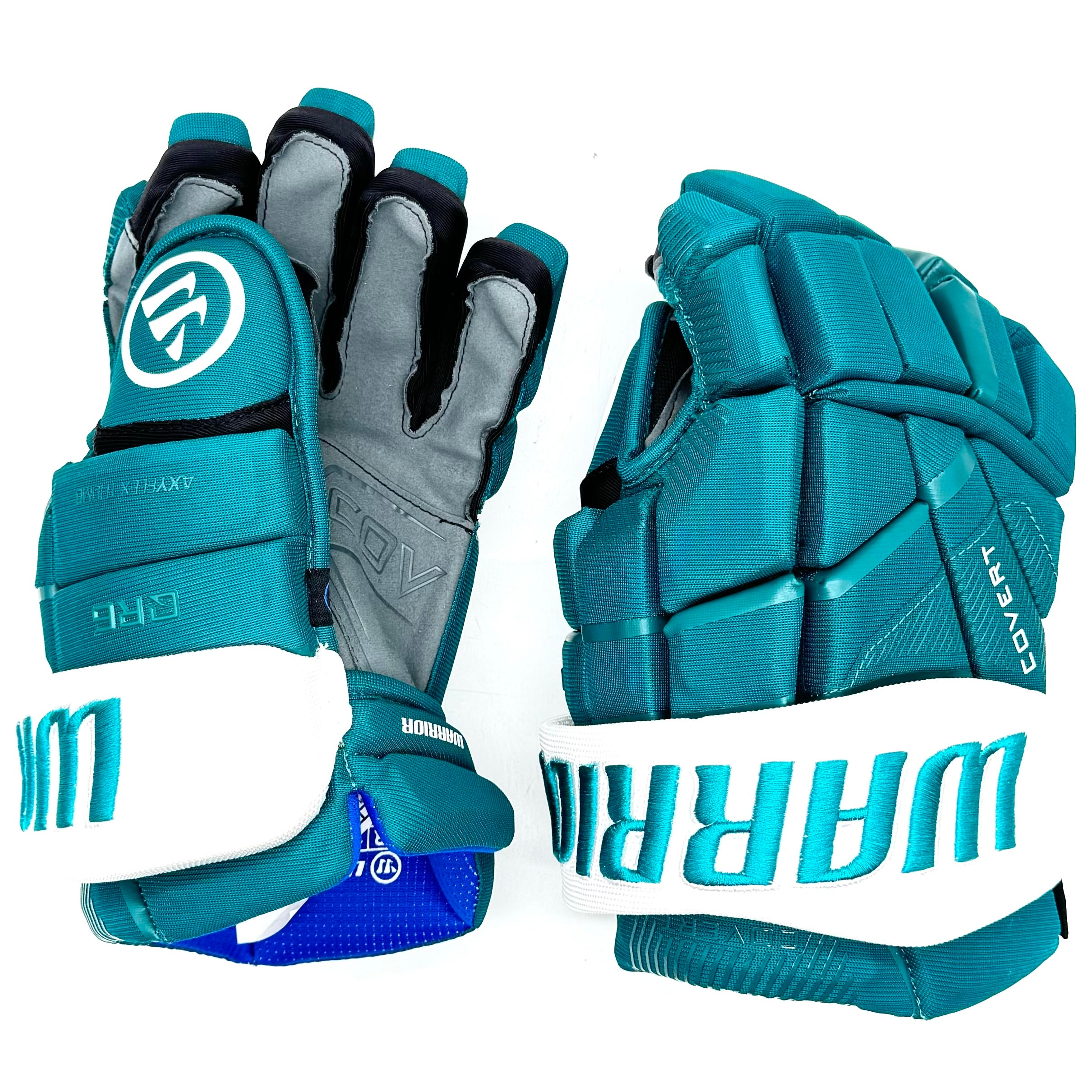 Warrior Covert QR6 - Gants d'origine - Sharks de San Jose (bleu sarcelle/blanc)